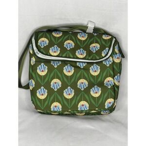 NWT Vera Bradley Lunch Crossbody Bag Tulip Rows Green Quilted